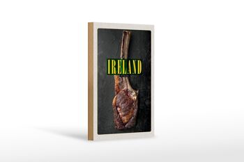 Panneau en bois voyage 12x18 cm Irlande Irlandais Anbus Tomahawk Steak 1