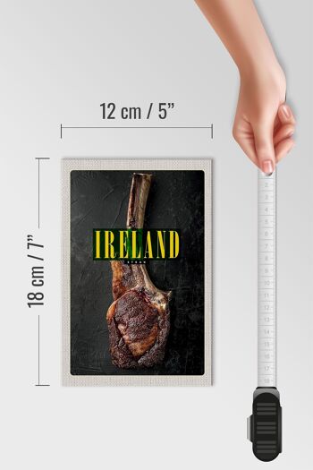 Panneau en bois voyage 12x18 cm Irlande Irlandais Anbus Tomahawk Steak 4