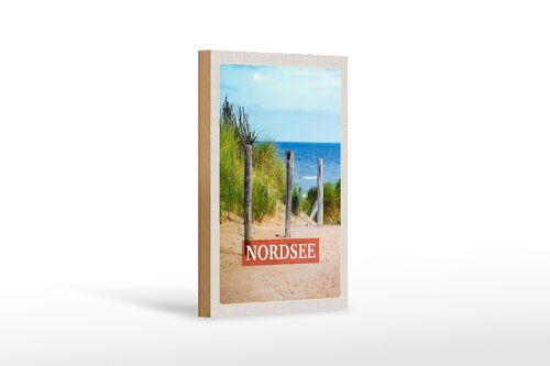 Holzschild Reise 12x18 cm Nordsee Deutschland Strand Ruhe