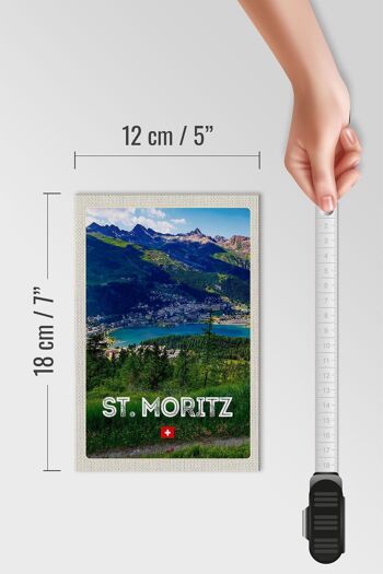 Panneau en bois voyage 12x18 cm pcs. Moritz Autriche Ausblich Voyage 4