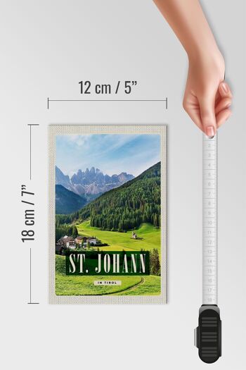 Panneau en bois voyage 12x18 cm pcs. Johann au Tyrol, voyage d'été en montagne 4
