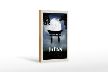 Panneau en bois voyage 12x18 cm Japon Shinto Miyajima culture religion 1