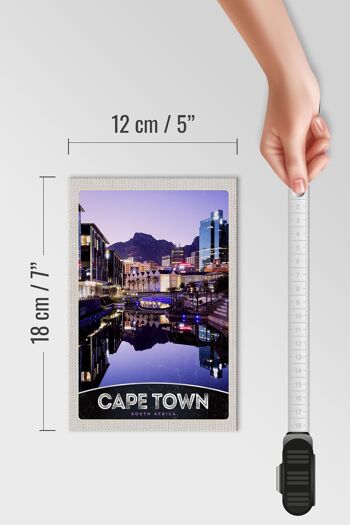Panneau en bois voyage 12x18 cm Cape Town Afrique du Sud ville vacances de luxe 4