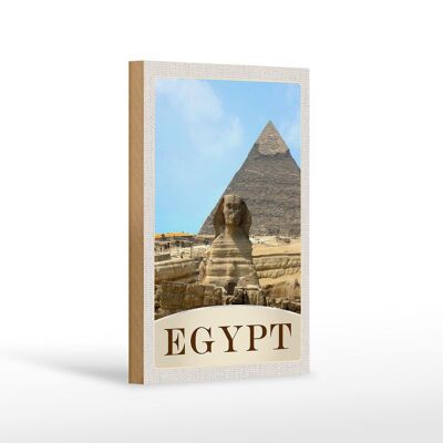 Holzschild Reise 12x18 cm Ägypten Afrika Pyramide Wüste Urlaub