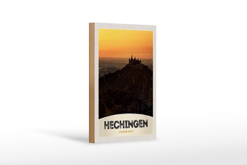 Holzschild Reise 12x18 cm Hechingen Burg Hohenzoller Urlaub