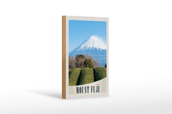 Panneau en bois voyage 12x18 cm Mont Fuji Japon Asie Montagnes Nature 1