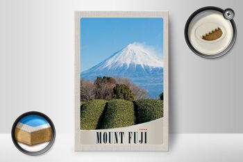 Panneau en bois voyage 12x18 cm Mont Fuji Japon Asie Montagnes Nature 2