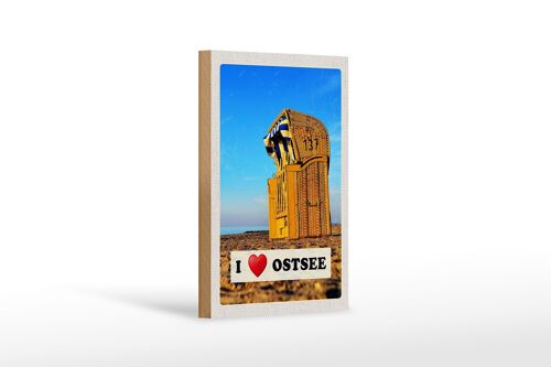 Holzschild Reise 12x18 cm Ostsee Deutschland Urlaub