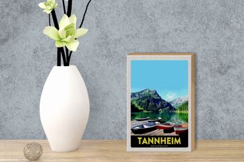 Panneau en bois voyage 12x18 cm Tannheim Autriche randonnée nature 3