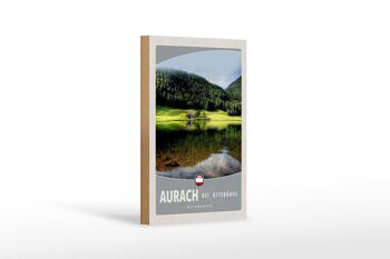 Panneau en bois voyage 12x18 cm Aurach près des forêts naturelles de Kitzbühel 1