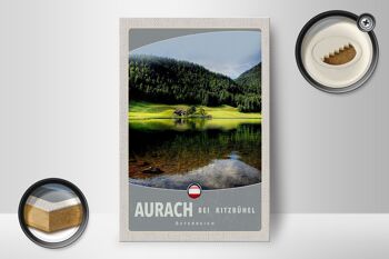 Panneau en bois voyage 12x18 cm Aurach près des forêts naturelles de Kitzbühel 2