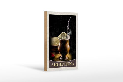 Holzschild Reise 12x18 cm Argentinien Tradition Urlaubsort