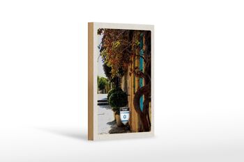 Panneau en bois voyage 12x18 cm, plantes de la ville d'israël, décoration de vacances 1