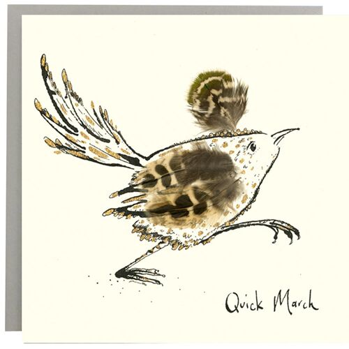 Quick March Bird Card