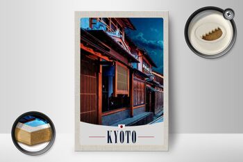 Panneau en bois voyage 12x18 cm Kyoto Japon Asie vacances en ville 2