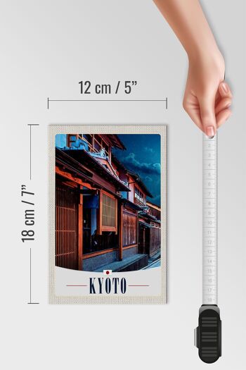 Panneau en bois voyage 12x18 cm Kyoto Japon Asie vacances en ville 4