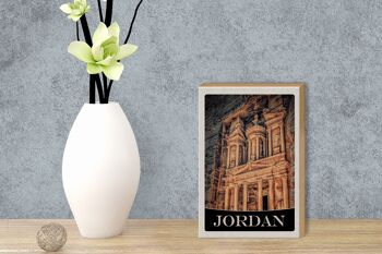 Panneau en bois voyage 12x18 cm Jordanie décoration architecture médiévale 3
