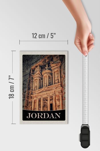 Panneau en bois voyage 12x18 cm Jordanie décoration architecture médiévale 4