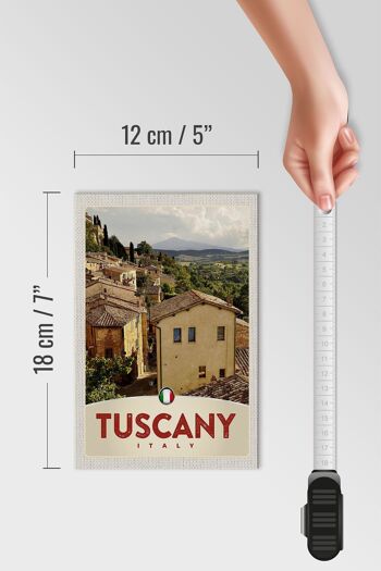 Panneau en bois voyage 12x18cm Toscane Italie maisons aperçu décoration 4