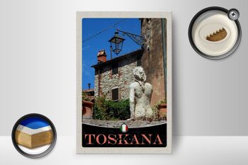 Panneau en bois voyage 12x18 cm décoration architecture Toscane Italie 2