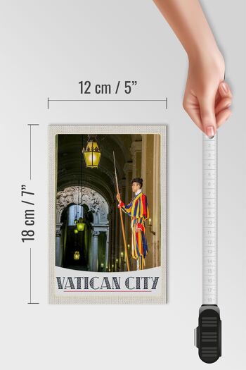 Panneau en bois voyage 12x18 cm, décoration de garde de sécurité de l'église de la Cité du Vatican 4
