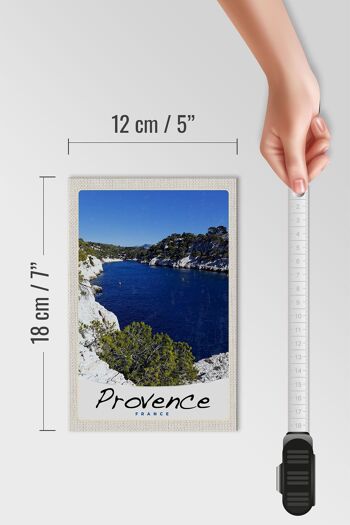 Panneau en bois voyage 12x18 cm Provence France Mer Montagnes 4