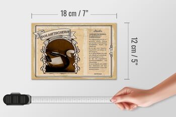 Panneau en bois métiers 18x12 cm interprète mémoire miracle décoration 4