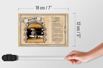 Panneau en bois métiers 18x12 cm notaire contrats consciencieux exactement 4