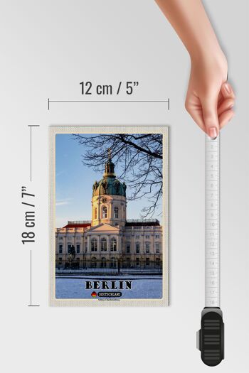 Panneau en bois villes Berlin décoration château de Charlottenburg 12x18 cm 4
