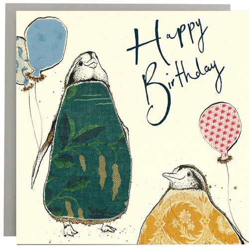 Happy Birthday Penguins Card