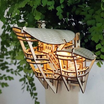Tiny Treehouses Horizons Edge, rompecabezas 3D de madera DIY