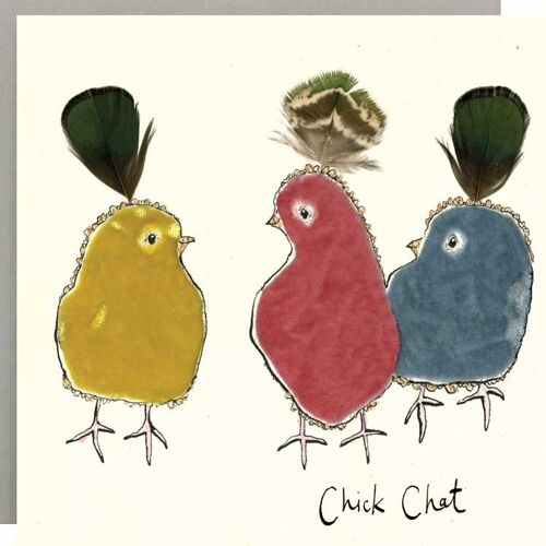 Chick Chat Chicken Card