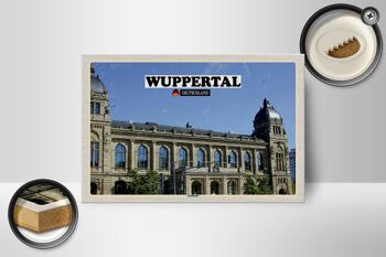 Panneau en bois villes Wuppertal Allemagne mairie 18x12 cm 2