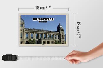 Panneau en bois villes Wuppertal Allemagne mairie 18x12 cm 4
