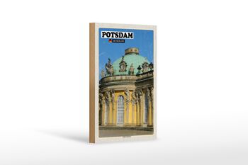 Panneau en bois villes Potsdam Décoration Palais de Sanssouci 12x18 cm 1