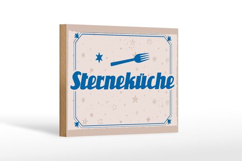 Holzschild Spruch 18x12 cm Sterneküche Dekoration