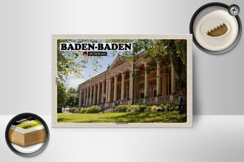 Panneau en bois villes Baden-Baden Lichtentaler-Allee décoration 18x12 cm 2