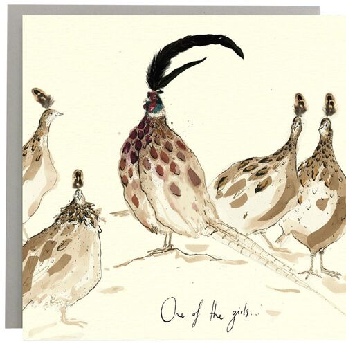 One of the girls Pheasant Card
