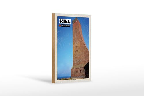 Holzschild Städte Kiel Marine-Ehrenmal Mittelalter 12x18 cm