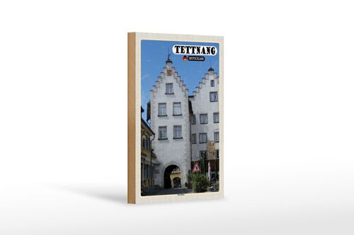 Holzschild Städte Tettnang Torschloss Altstadt Dekoration 12x18 cm