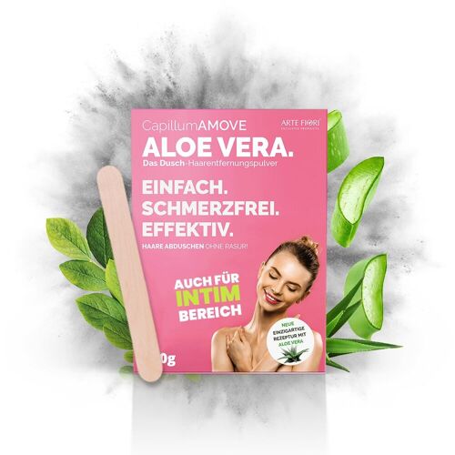 Capillum AMOVE Aloe Vera 200g Schachtel - Premium Enthaarungscreme Pulver