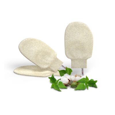 ARTE FIORI® Naturae Donum Peelinghandschuh aus Brennnesselfasern - Made in Italy