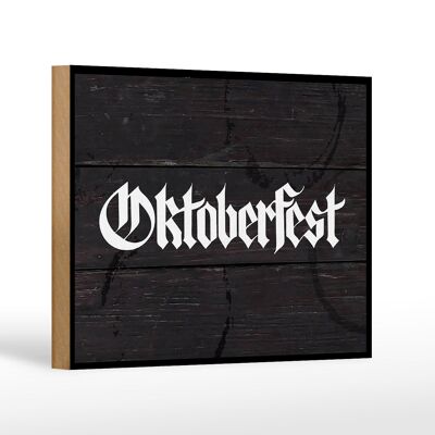 Cartel de madera Oktoberfest, celebraciones de la cerveza, decoración de Múnich, 18x12 cm