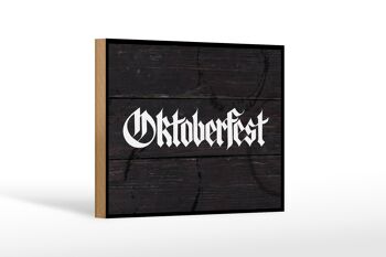Panneau en bois festival Oktoberfest célébrations de la bière Munich décoration 18x12 cm 1