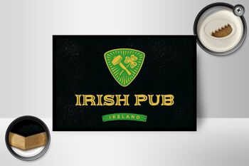 Panneau en bois disant Irlande Irish pub 18x12 cm décoration 2