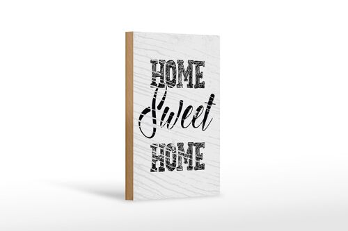 Holzschild Spruch Home Sweet Home 12x18 cm Geschenk Dekoration