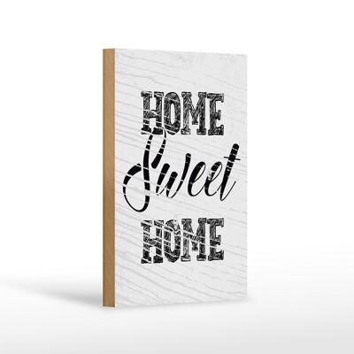 Wooden sign saying Home sweet home 12x18 cm gift decoration