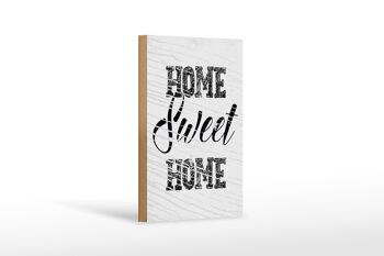 Panneau en bois disant Home sweet home 12x18 cm décoration cadeau 1