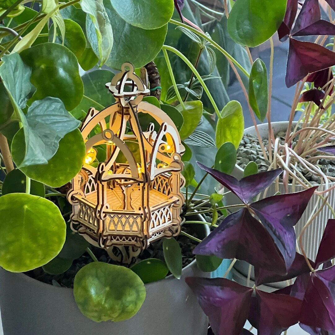 Tiny Treehouses Herbstpavillon, 3D-Puzzle aus Holz zum Selbermachen