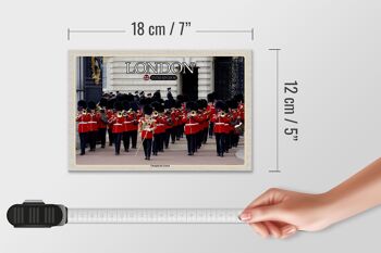 Panneau en bois villes Changingt the Guard Londres 18x12 cm décoration 4